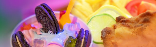 Leckeres Softeis und knuspriges Schnitzel aus dem Speiseangebot